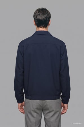 Regular Fit Düğmeli Yaka Cepli Mont