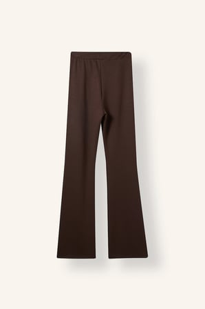 Flare Fit Elastik Bağlamalı Bel Modal Pantolon