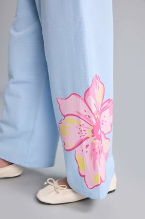 Wıde Leg Geniş Paça Pantolon Kız Çocuk