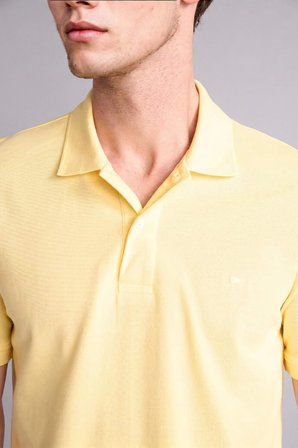 DeFacto %100 Pamuk Slim Fit Dar Kesim Polo Yaka Nakışlı Kısa Kollu Tişört D7665AX26SMYL273