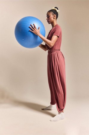 Wıde Leg Standart Paça Standart Boy Modal Sporcu Pantolon