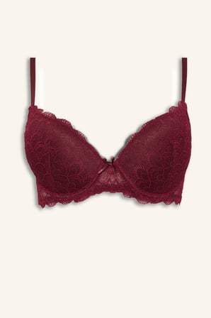 Dantelli Micro Kaplı Pedsiz Balenli Bra