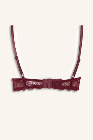 Dantelli Micro Kaplı Pedsiz Balenli Bra