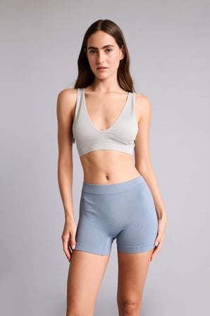 DeFacto Fitilli Elastik Bel Açık Mavi Seamless Boxer I0628AX26HSBE746