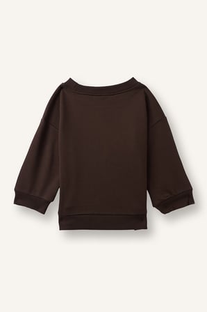 DeFacto %100 Pamuk Oversize Ayıcık Aplikeli Sweatshirt Erkek Bebek I3805A526WNBN267