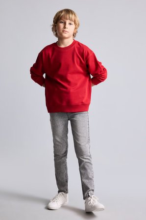 DeFacto Slim Fit Düz Paça Yıkamalı Jean Pantolon Erkek Çocuk C3683A826AUNM55