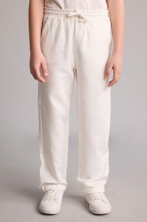Düz Paça Keten Karışımlı Pantolon Erkek Çocuk