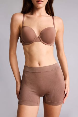 DeFacto Fitilli Elastik Bel Kahverengi Seamless Boxer I0628AX26HSBN341