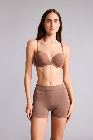 DeFacto Fitilli Elastik Bel Kahverengi Seamless Boxer I0628AX26HSBN341
