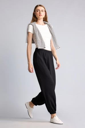 Defacto D4234AXBK81 Siyah Jogger Fıt Basic Siyah Eşofman Altı