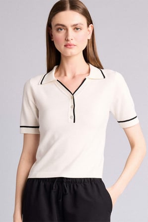 Regular Fıt Polo Yaka Kazak