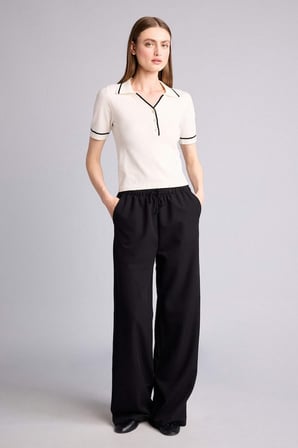 Regular Fıt Polo Yaka Kazak
