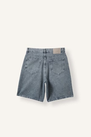 DeFacto Yıkama Efektli Straight Fit Denim Bermuda I5600AX26AUNM84
