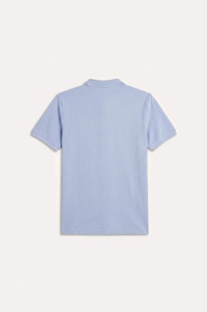 %100 Pamuk Regular Fit Leylak Polo Tişört