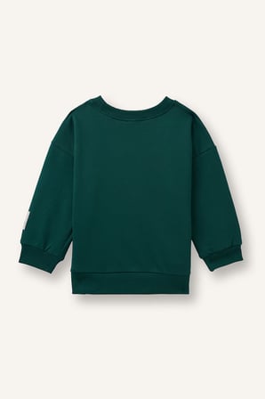 DeFacto Oversize Hayvan ve Yazı Baskılı Bisiklet Yaka Sweatshirt Erkek Bebek I3810A526WNGN1116