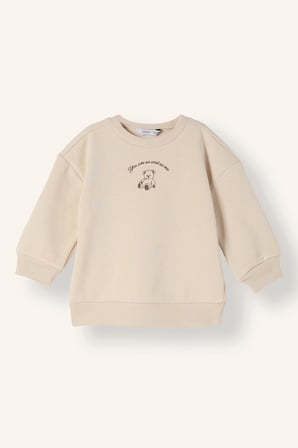 Bisiklet Yaka İçi Yumuşak Tüylü Kalın Sweatshirt Kumaşı Sweatshirt Kız Bebek