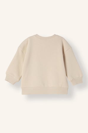Bisiklet Yaka İçi Yumuşak Tüylü Kalın Sweatshirt Kumaşı Sweatshirt Kız Bebek
