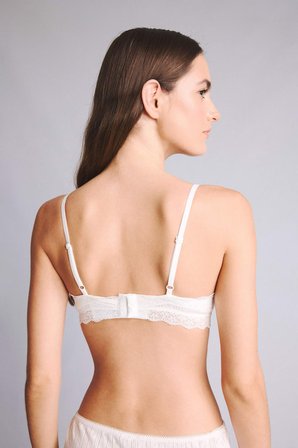 Dantel Detaylı Çıkarılabilir Pedli Balensiz Bralet
