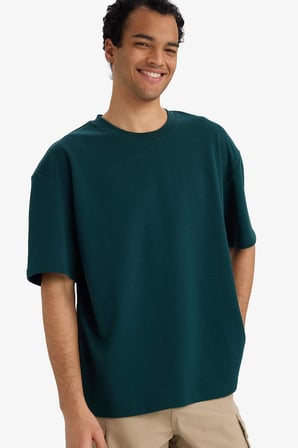 DeFacto Pamuklu Nefes Alabilen Oversize Tişört X3926AZ26SPGN465