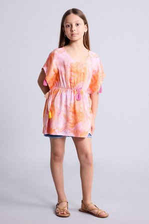 DeFacto Batik Plaj Kıyafeti Kız Çocuk G9434A826HSOG577