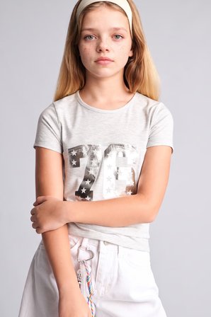 DeFacto Regular Fit Bisiklet Yaka Kısa Kollu Baskılı Tişört Kız Çocuk I6179A826SMGR234