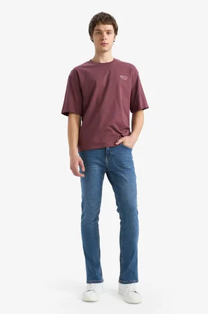 DeFacto %100 Pamuk Boxy Fit Baskılı Tişört G5573AX26SMBR494