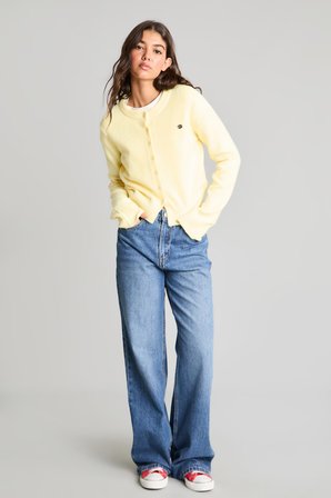 DeFacto Slim Fit Bisiklet Yaka Düğmeli Triko Basic Hırka E8236AX26AUYL238