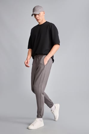 Slim Fit Bağcıklı Fermuar Cepli Pike Jogger Eşofman Altı