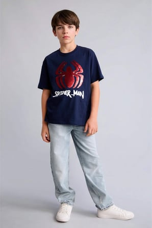Loose Fıt Düz Paça Açık Mavi Jean Pantolon Erkek Çocuk