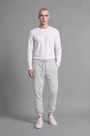 DeFacto Slim Fit Bağcıklı Fermuar Cepli Pike Jogger Eşofman Altı E9427AX26AUGR369