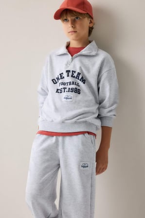 DeFacto Regular Fıt Dik Yaka Baskılı Sweatshirt Erkek Çocuk H9892A826AUGR400
