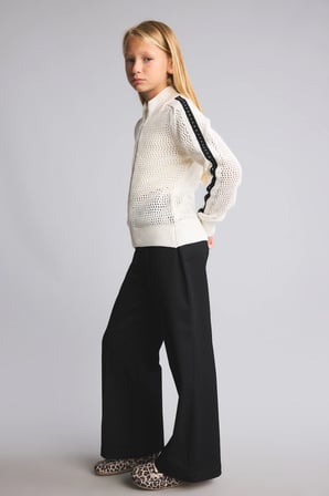 Wide Leg Önü Cepli Gabardin Pantolon Kız Çocuk