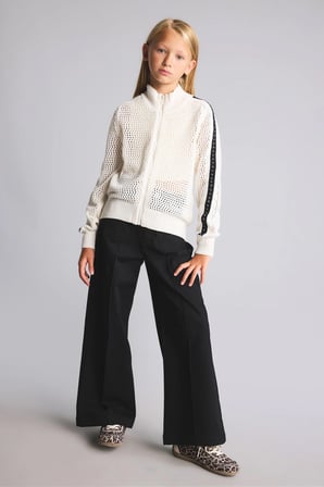 Wide Leg Önü Cepli Gabardin Pantolon Kız Çocuk