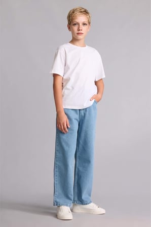 DeFacto Regular Fit Bisiklet Yaka Kısa Kollu 3'lü Basic Tişört Seti Erkek Çocuk I1516A826AUBG775