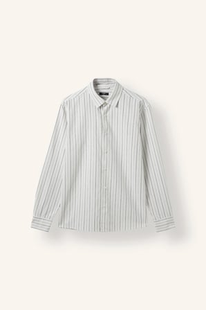 DeFacto Regular Fit Gömlek Yaka Dikey Çizgili Uzun Kollu Gömlek H5220AX26AUER105