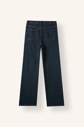 90's wıde leg yüksek bel uzun jean yıkamalı pantolon