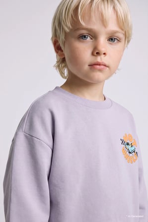 Hot Wheels Lisanslı Baskılı Sweatshirt ve Eşofman Altı 2'li Takım Erkek Bebek