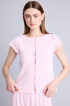 DeFacto %100 Pamuk Regular Fıt Kısa Kollu 2'li Pijama Takım H5915AX26SMPN186