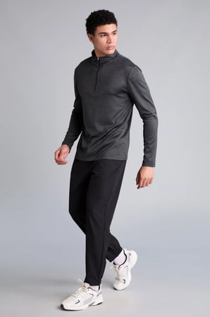 Defacto H6170AXBK81 Siyah Standart Fit Paçası Lastikli Dokuma Jogger