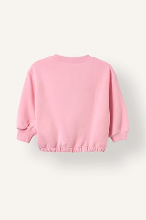 Miffy Regular Fıt Bisiklet Yaka Kalın Sweatshirt Kumaşı Sweatshirt Kız Bebek