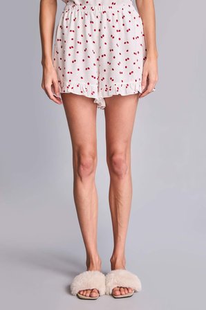 DeFacto Regular Fıt Askılı 2'li Vual Ekru Şortlu Pijama Takımı H7284AX26HSER98