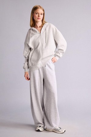 DeFacto Pamuklu Oversıze Kapüşonlu Kalın Kumaş Sweatshirt V4233AZ26AUGR256
