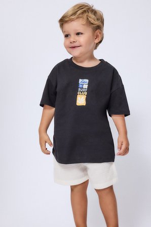 DeFacto Baskılı Oversize Kısa Kollu Tişört Erkek Bebek I6236A526AUBK81