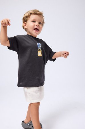 DeFacto Baskılı Oversize Kısa Kollu Tişört Erkek Bebek I6236A526AUBK81