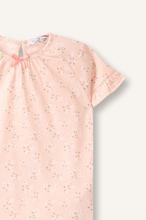 DeFacto %100 Pamuk Fitilli 2'li Açık Pembe Pijama Takımı Kız Bebek H5506A526SMPN437