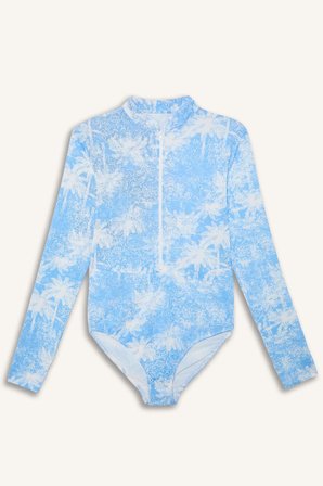DeFacto Regular Fıt Palmiye Desenli 4'lü Burkini Mayo G7444AX26HSBE376