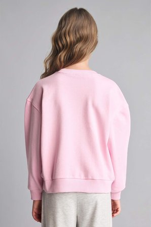 DeFacto Relax Fıt Bisiklet Yaka Basic Sweatshirt Kız Çocuk E6842A826AUPN693