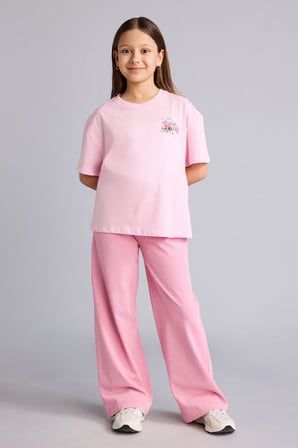 DeFacto PowerPuff Gırls Oversıze Bisiklet Yaka Kısa Kollu Tişört Kız Çocuk G8308A826SMPN693
