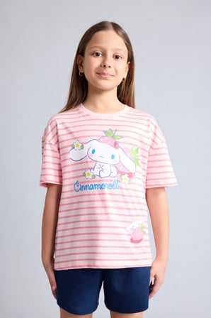 DeFacto My Melody Relax Fıt Bisiklet Yaka Kısa Kollu Tişört Kız Çocuk H3483A826HSPN238