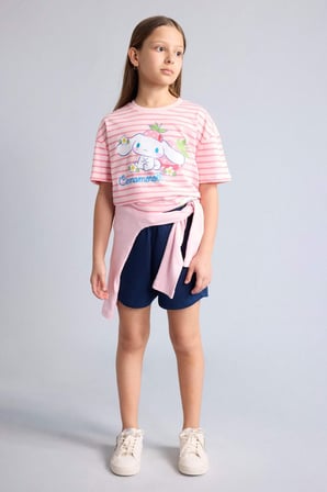 DeFacto My Melody Relax Fıt Bisiklet Yaka Kısa Kollu Tişört Kız Çocuk H3483A826HSPN238